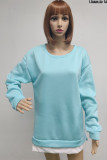 Casual Solid Solid Color O Neck A Line Dresses