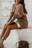 Casual Solid Solid Color O Neck A Line Dresses