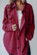 Street Solid Patchwork Turndown Collar Outerwear