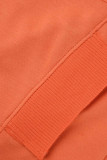 Fashion Casual Solid Patchwork Hooded Collar Tops