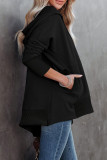 Fashion Casual Solid Patchwork Hooded Collar Tops