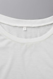 Casual Solid Patchwork Pocket O Neck Tops