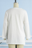 Casual Solid Patchwork Pocket O Neck Tops