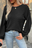 Casual Solid Solid Color O Neck Tops