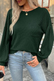 Casual Solid Solid Color O Neck Tops