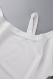 Street Solid Patchwork O Neck Tops