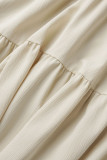 Sweet Elegant Solid Asymmetrical Solid Color V Neck Irregular Dress Dresses