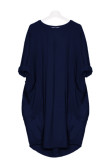 Casual Solid Solid Color O Neck Long Sleeve Dresses