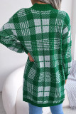 Street Plaid Bandage Patchwork Contrast V Neck Tops