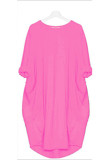 Casual Solid Solid Color O Neck Long Sleeve Dresses