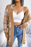 Street Plaid Bandage Patchwork Contrast V Neck Tops