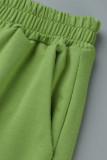 Casual Solid Solid Color O Neck Long Sleeve Two Pieces