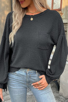 Casual Solid Solid Color O Neck Tops