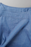 Street Solid Solid Color Boat Neck Tops