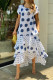 Casual Dot Patchwork Printed Dress Dresses
