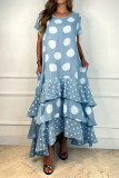 Casual Dot Patchwork Printed Dress Dresses