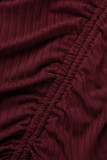 Sweet Elegant Solid Draw String Solid Color Square Collar A Line Dresses