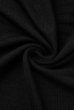 Casual Solid Buttons Asymmetrical Collar Tops