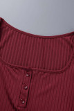 Sweet Elegant Solid Draw String Solid Color Square Collar A Line Dresses