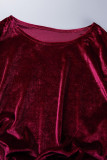 Sexy Elegant Solid Solid Color O Neck Evening Dress Dresses