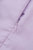 Sweet Elegant Solid Flounce Zipper Square Collar A Line Dresses