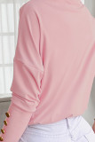 Elegant Solid Buttons V Neck Tops