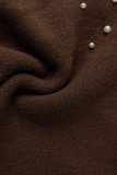 Work Solid Beading V Neck Tops