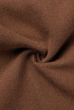 Street Solid Patchwork Pocket Loose Straight Solid Color Bottoms