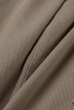 Street Solid Patchwork Pocket Straight Straight Solid Color Bottoms