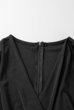 Sexy Elegant Solid Zipper V Neck One Step Skirt Dresses