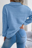 Casual Simplicity Solid Solid Color Turndown Collar Tops