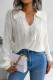 Casual Simplicity Solid Solid Color Turndown Collar Tops
