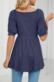 Casual Solid Solid Color V Neck T-Shirts
