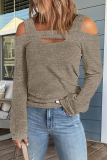 Casual Simplicity Solid Solid Color Square Collar Tops