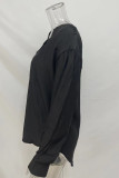 Casual Simplicity Solid Solid Color V Neck Tops