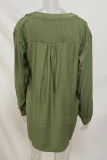Casual Simplicity Solid Solid Color V Neck Tops