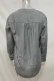 Casual Simplicity Solid Solid Color V Neck Tops