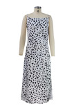 Sexy Leopard Printing V Neck A Line Dresses