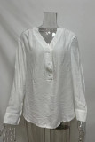 Casual Simplicity Solid Solid Color V Neck Tops
