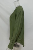 Casual Simplicity Solid Solid Color V Neck Tops