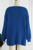 Casual Solid Slit V Neck Tops
