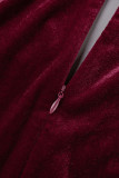 Elegant Solid Solid Color V Neck A Line Dresses