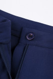 Casual Simplicity Solid Slit Solid Color Regular Straight Solid Color Bottoms