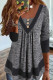 Casual Solid Contrast U Neck Tops