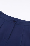 Casual Simplicity Solid Slit Solid Color Regular Straight Solid Color Bottoms