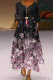 Sexy Print Printing O Neck A Line Dresses