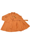 Casual Simplicity Solid Turndown Collar Long Sleeve Two Pieces