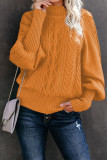 Sweet Elegant Solid Solid Color Turtleneck Tops