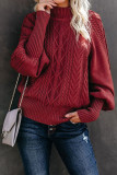 Sweet Elegant Solid Solid Color Turtleneck Tops