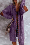 Casual Solid Patchwork Cardigan Collar Tops